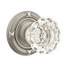 Single Dummy Astoria Door Knob with Ribbon & Reed Rose in Pewter