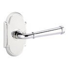 Passage Right Handed Merrimack Lever With #8 Rose in Polished Chrome