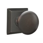 Passage Providence Door Knob With Quincy Rose in Oil Rubbed Bronze