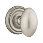 Privacy Egg Door Knob With Regular Rose in Pewter