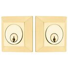 Quincy Double Cylinder Deadbolt in Unlacquered Brass