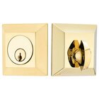 Quincy Single Cylinder Deadbolt in Polished Brass