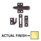 Casement Latch Standard With 3 Strikes in Polished Brass