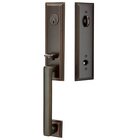Single Cylinder Wilshire Handleset with Waverly Knob in Oil Rubbed Bronze