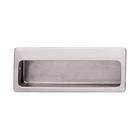 Solid Brass Mortise 3 3/4" Recessed Pull in Polished Nickel