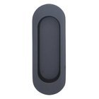 4 3/8" (111mm) Oval Modern Recessed Pull in Oil Rubbed Bronze Lacquered