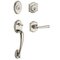 Baldwin Reserve - Columbus Handleset with Federal Door Lever with Traditional Arch Rose