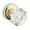 Baldwin Reserve - Crystal Door Knob with Traditional Round Rose