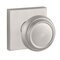 Baldwin Reserve - Traditional Door Knob with Contemporary Square Rose