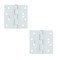 Deltana - 4" x 4" Residential/Section Lock Top Square Door Hinge (Sold as a Pair)Paint White