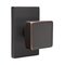 Emtek Hardware - Brass Modern - Square Door Knob With Modern Rectangular Rosette