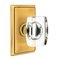 Emtek Hardware - Crystal Door Hardware - Windsor Door Knob with Rectangular Rose