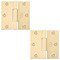 Emtek Hardware - Square Solid Brass Heavy Duty Square Barrel Hinges (Sold In Pairs)