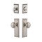 Grandeur Door Hardware - Handleset - Fifth Avenue Plate With Fifth Avenue Knob & Deadbolt Set