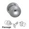 Door Knobs by Omnia Door Hardware - Modern Ball Knob with Plain Rosette