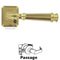 Door Levers by Omnia - Traditions Dover Lever with Small Rectangular Rosette