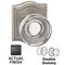 Omnia - Prodigy Door Hardware - Puck Glass Knob With Arched Rose