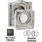 Omnia - Prodigy Door Hardware - Square Glass Knob With Arched Rose